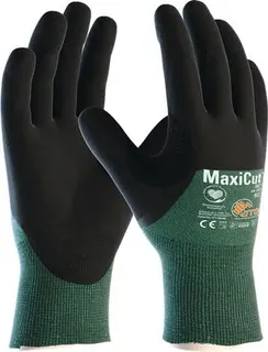 Schnittschutzhandschuhe MaxiCut®Oil™ 44- 305 Gr.10 grün/schwarz EN 388 PSA II