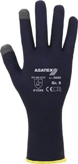 Feinstrickhandschuhe f.Smartphones u.Tou chscreens Gr.10 dunkelblau