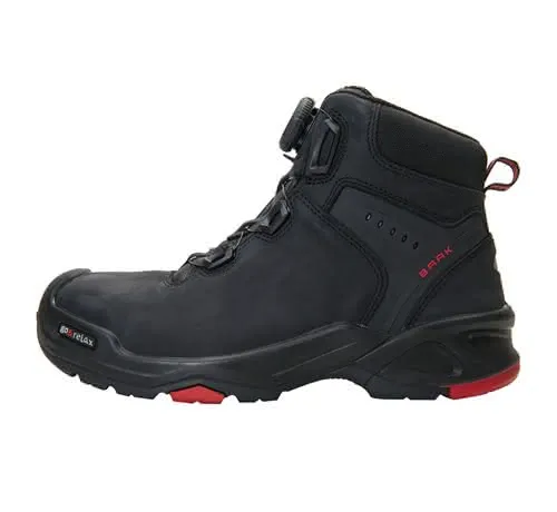 Sicherheitsstiefel Braxton Gr.46 schwarz /rot Leder S3 SRC HRO EN20345 BAAK