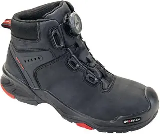 Sicherheitsstiefel Braxton Gr.41 schwarz /rot Leder S3 SRC HRO EN20345 BAAK