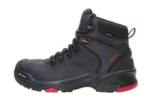 Sicherheitsstiefel Bailey Gr.46 schwarz/ rot Leder S3 SRC HRO WR EN20345 BAAK