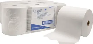 Rollenhandtuch SCOTT® 6667 1-lagig weiß L304ca.mxB200ca.mm KT=6 Rollen