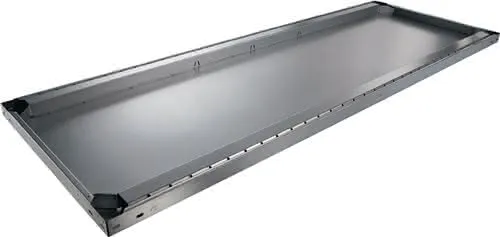 Fachboden B1700xT500mm Trgf.200kg STA silber verz.f.Großfachregal 2St./VE META