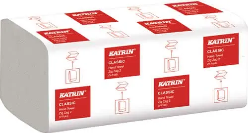 Falthandtuch Katrin Classic ZZ 2 L244xB230ca.mm weiß 2-lagig ZickZack