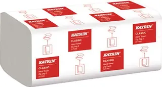 Falthandtuch Katrin Classic ZZ 2 L244xB230ca.mm weiß 2-lagig ZickZack