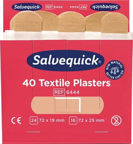 Pflasterstrips Salvequick elastisch 6 Na chfüllpack je 40 St.SALVEQUICK