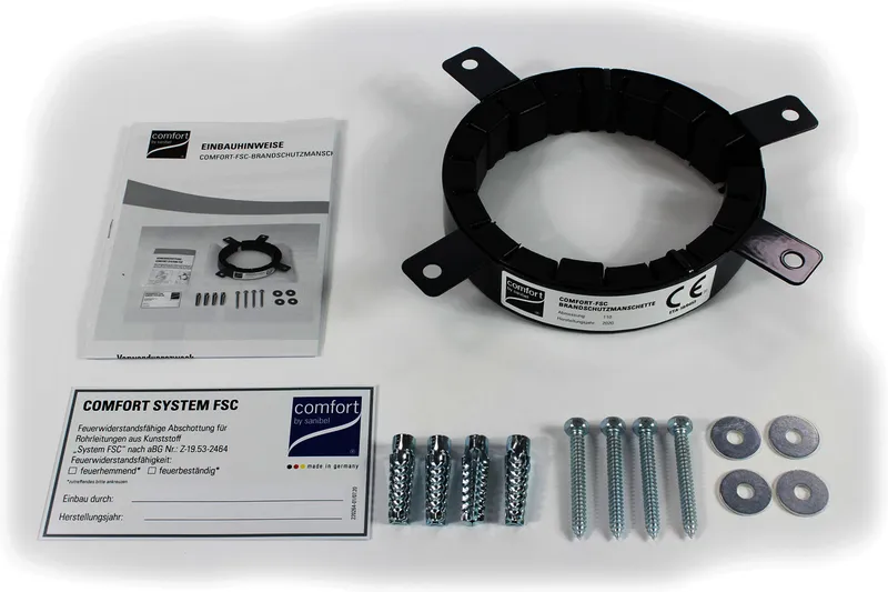 comfort-FSC-Brandschutzmanschette A20 mit Zubehör Abmessung 140 140-159mm
