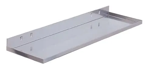 Ablageplatte B350xT125mm alufarben f.Lochplatte RASTERPLAN