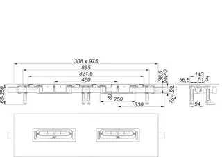Ablaufgehäuse DallFlex Duo Plan, DN 40 – Bild 3