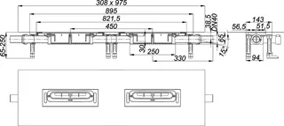 Ablaufgehäuse DallFlex Duo Plan, DN 40 – Bild 4