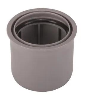 airfit Superkurz-Reduzierstück DN 50x40 aus PP, grau