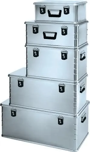 Aluminiumbox Mini Plus L600xB400xH330mm 60l m.Klappverschluss ZARGES
