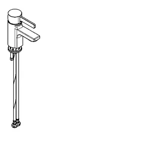 Aquarotter Einhebel-Standbatterie, F5, 41C, 100 mm, Hygieneoption – Bild 2