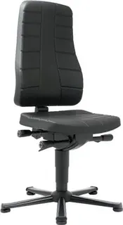 Arbeitsdrehstuhl Highline Bodengleiter Integralschaum schwarz 450-600mm BIMOS