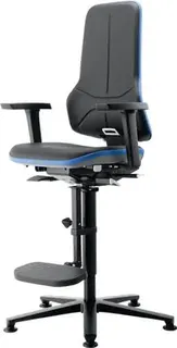 Arbeitsdrehstuhl Neon Gleiter+Aufstiegshilfe o.Polsterelement