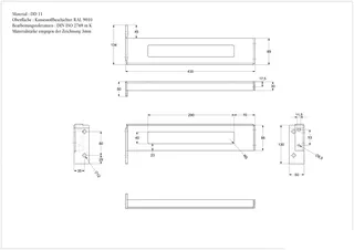 ARTO-Konsolenträger 1200mm A18 m Befest. Typ 92223768 Stahl weiß lackiert – Bild 3