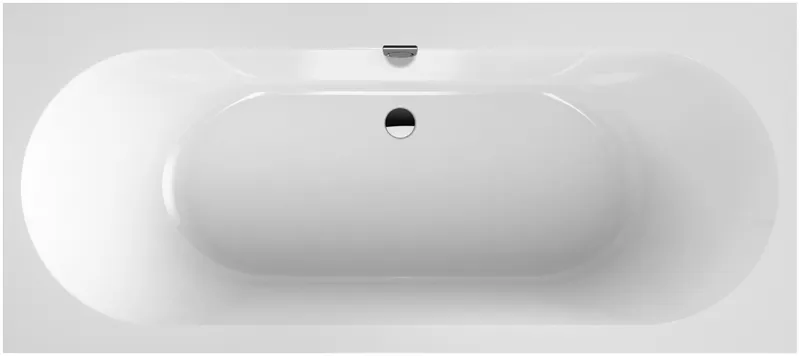 ARTO-Quaryl-Badewanne A18 rechteck DUO 1700x750x470mm Füße Ab-/Überlaufgrt weiß