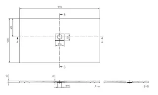 ARTO-Quaryl-Duschwanne A18 1800x1000x40mm weiß – Bild 2