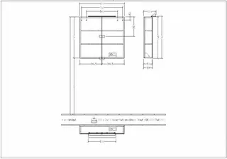 ARTO-Spiegelschrank A18 LED-Aufsatz- Leuchte 800x746/810mm – Bild 2