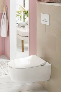 ARTO-Wand-Tiefspülklosett DirectFlushA18 CeramicPlus WC-Sitz Slim 4657RSR1 weiß – Bild 3