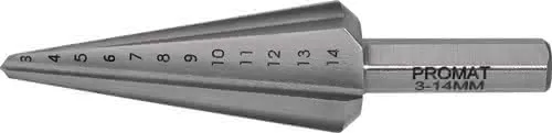 Blechschälbohrer Bohrber.3-14mm HSS Gesamt-L.58mm Z.2 PROMAT