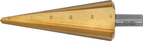 Blechschälbohrer Bohrber.5-31mm HSS TiN Gesamt-L.103mm Z.2 PROMAT