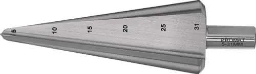 Blechschälbohrer Bohrber.5-31mm HSS-Co Gesamt-L.103mm Z.2 PROMAT