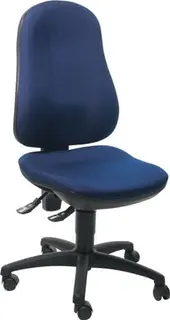 Bürodrehstuhl m.Permanentkontakt royalblau 420-550mm o.Lehnen Trgf.110kg