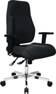 Bürodrehstuhl m.Punktsynchrontechn.schwarz 430-510mm