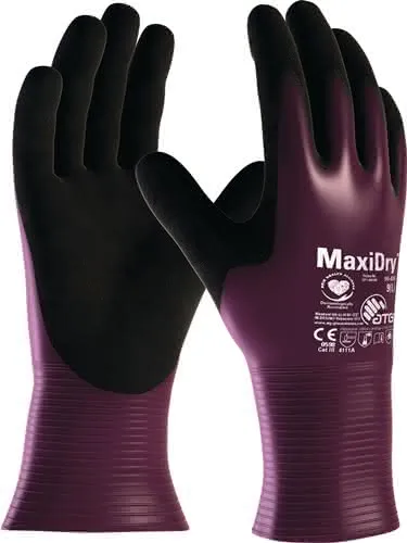 Chemiehandschuh MaxiDry® 56-426 Gr.11 links la/schwarz EN 388 PSA III ATG