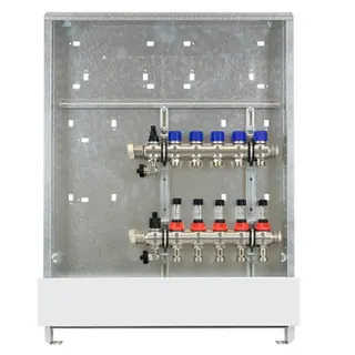 comfort-Anschlussstation FBH-63-X-C69 mit UP-Schrank Typ 69 4 Heizkreise