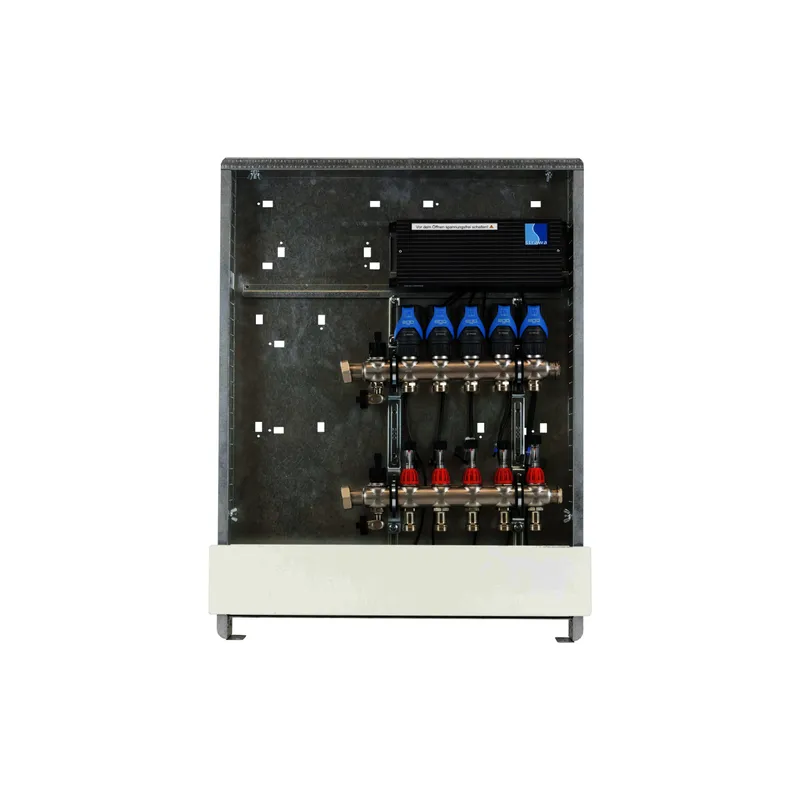 comfort-Anschlussstation FBH18-X-C80-EGO mit UP-Schrank Typ 80 4 Heizkreise