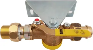 comfort-Einrohr-Gaszähler-Montageeinheit G2124CS Rp1 x 28mm Messing