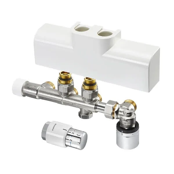 comfort-Multiblock-T-RTL-Anschluss-Set Eckform weiß