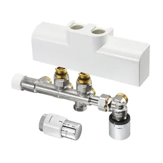 comfort-Multiblock-T-RTL-Anschluss-Set Eckform weiß
