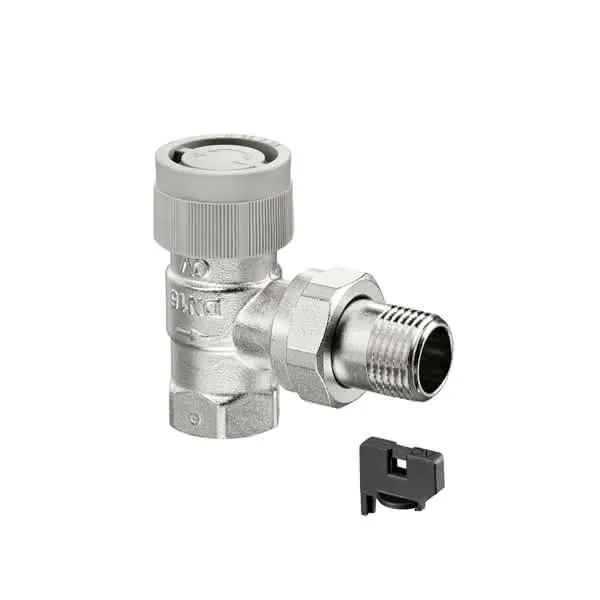 comfort-Thermostat-Ventilunterteil Typ AQ DN 10 (3/8") mit Q-Tech Eckform