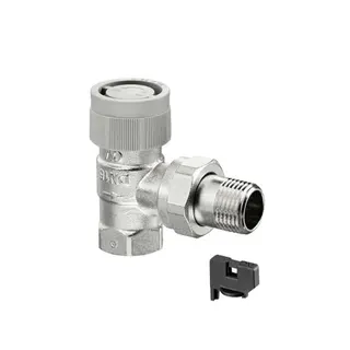 comfort-Thermostat-Ventilunterteil Typ AQ DN 10 (3/8") mit Q-Tech Eckform