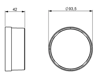comfort-Verlängerungsring 30mm für TK-Chromgarnitur – Bild 2