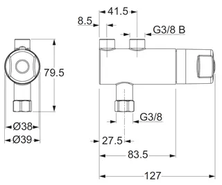 CONTI+ CONTHERM Untertisch-Thermostat mit Anschlussset – Bild 4