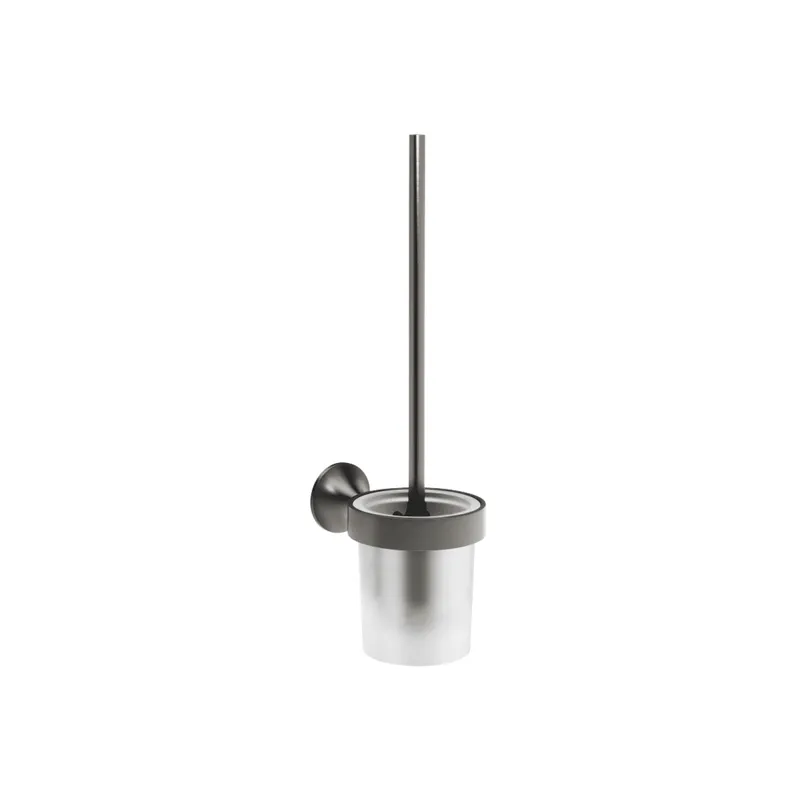 Dornbracht Toiletten-Bürstengarnitur, Wandmodell VAIA 83900809 Dark Platinum gebürstet