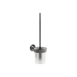 Dornbracht Toiletten-Bürstengarnitur, Wandmodell VAIA 83900809 Dark Platinum gebürstet