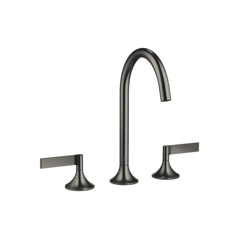 Dornbracht Waschtisch-3-Lochbatt. mit Ablaufgarnitur VAIA 20713819 Dark Platinum gebürstet