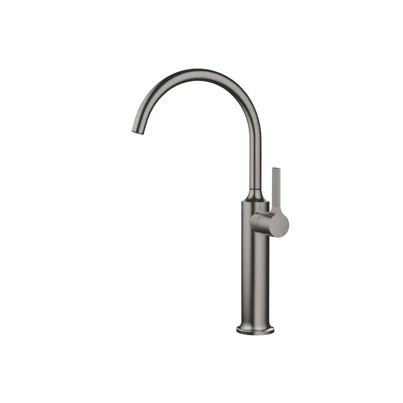 Dornbracht Waschtisch-EHM mit erhöhtem Standfuß VAIA 33534809 Dark Platinum gebürstet