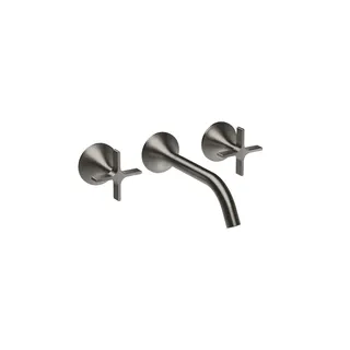 Dornbracht Waschtisch-Wandbatt. ohne Ablaufgarnitur VAIA 36712809 Dark Platinum gebürstet