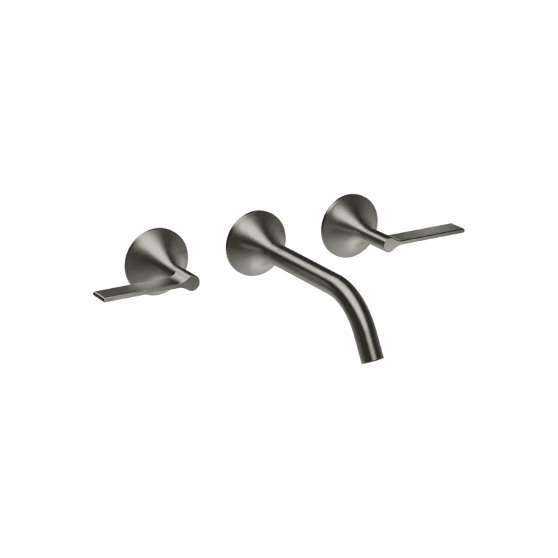 Dornbracht Waschtisch-Wandbatt. ohne Ablaufgarnitur VAIA 36712819 Dark Platinum gebürstet