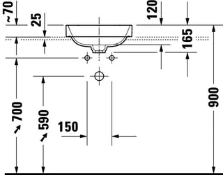 Duravit Aufsatzbecken 400mm Happy D.2 Plus Anthrazit Matt,o.Ül, o.HLB, – Bild 3