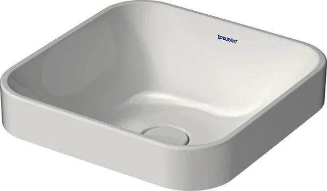 Duravit Aufsatzbecken 400mm Happy D.2 Plus Anthrazit Matt/Weiß, o.Ül, o.HLB, WG