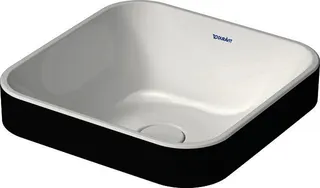 Duravit Aufsatzbecken 400mm Happy D.2 Plus Anthrazit Matt/Weiß, o.Ül, o.HLB