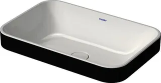 Duravit Aufsatzbecken 600mm Happy D.2 Plus Anthrazit Matt/Weiß,o.Überl,o.HLB, – Bild 2