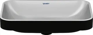 Duravit Aufsatzbecken 600mm Happy D.2 Plus Anthrazit Matt/Weiß,o.Überl,o.HLB, – Bild 4